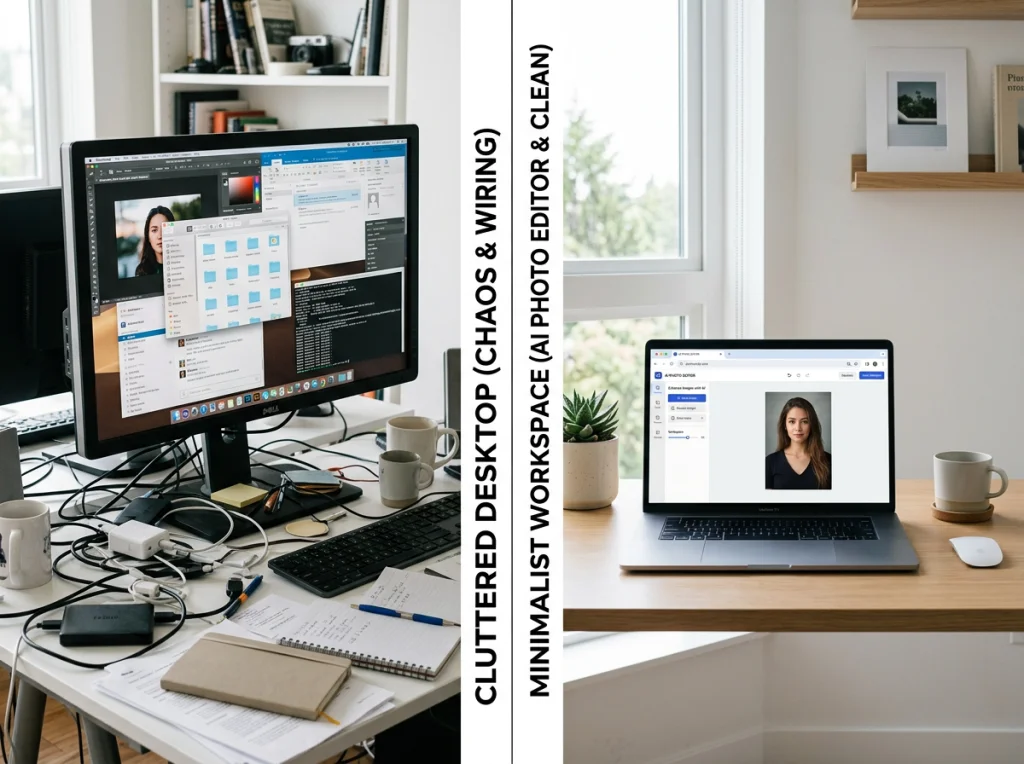 8 Editor Fotografici AI Web vs App Desktop: Perché il Gratis Online Vince (2026)