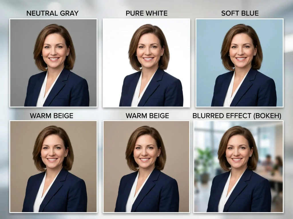 Bewerbungsfoto Hintergründe: Die 5 besten Farben (2026)